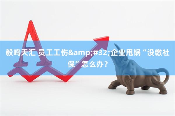 毅鸣天汇 员工工伤&#32;企业甩锅“没缴社保”怎么办？