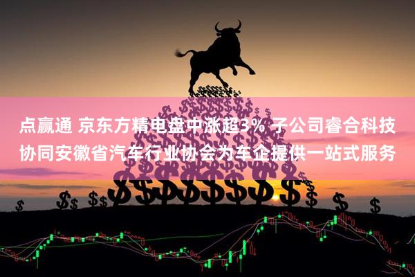 点赢通 京东方精电盘中涨超3% 子公司睿合科技协同安徽省汽车行业协会为车企提供一站式服务