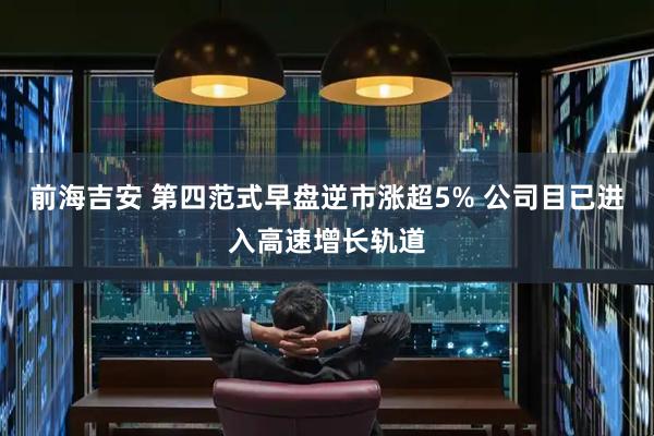 前海吉安 第四范式早盘逆市涨超5% 公司目已进入高速增长轨道